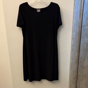 Chico's Size 1 (Medium) Black Dress